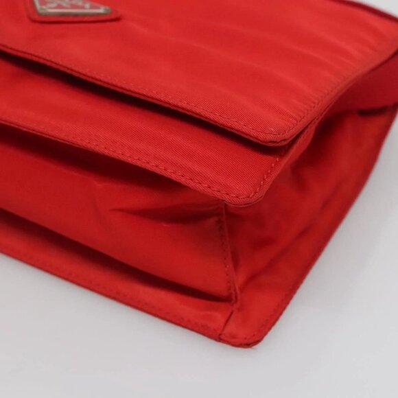 PRADA Shoulder Bag Nylon Red Auth 137444 - Picture 4 of 16